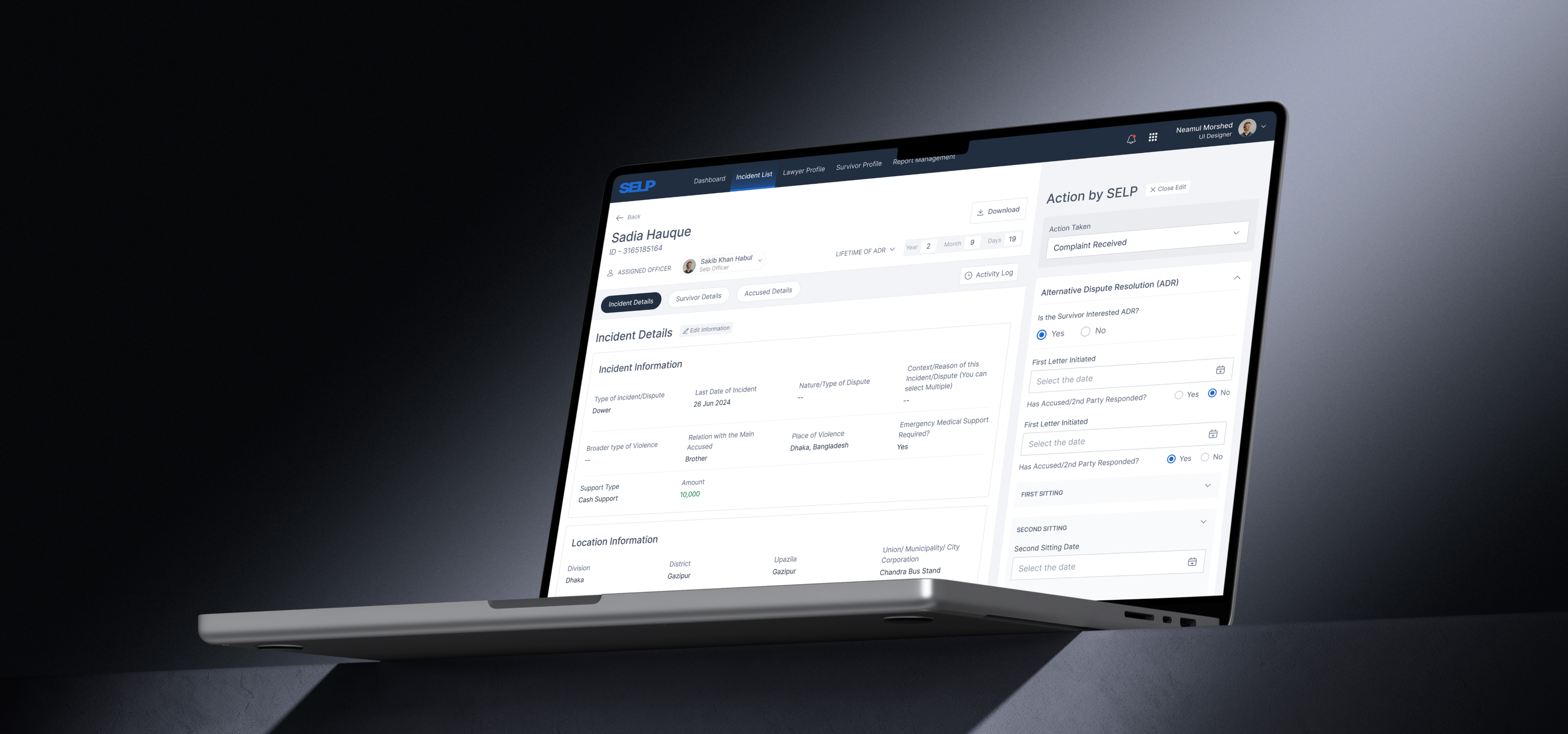 SELP MIS Web App case study