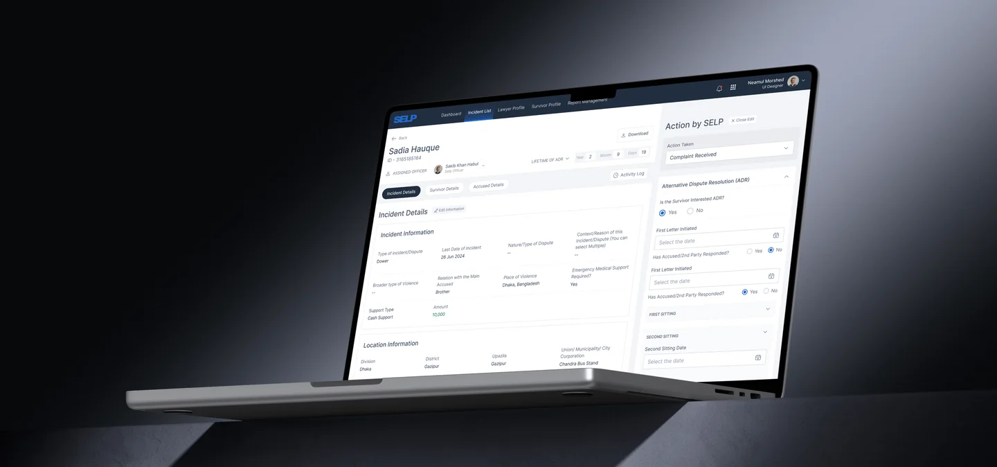 SELP MIS Web App case study